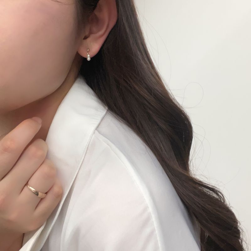レア）天然アコやパール付きpt 900刻印デザインイヤリング APAE2505__PA_999_0_20241126131