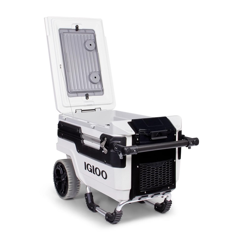 Igloo Trailmate Journey 70Qt Wheeled Cooler (White & Black) イグルー トレイルメイト  ジャーニー 70Qt ホイールクーラー (ホワイト&ブラック)