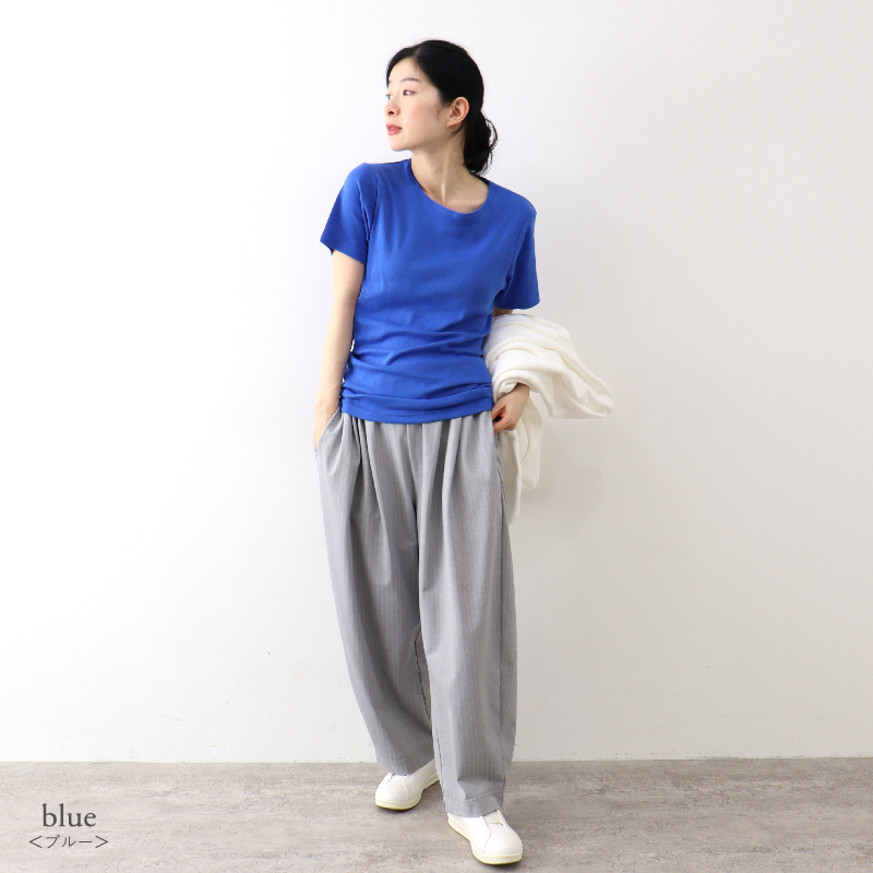 harmonie ブラトップ 半袖 綿100 カップ付 綿 カップ入 harmonie  