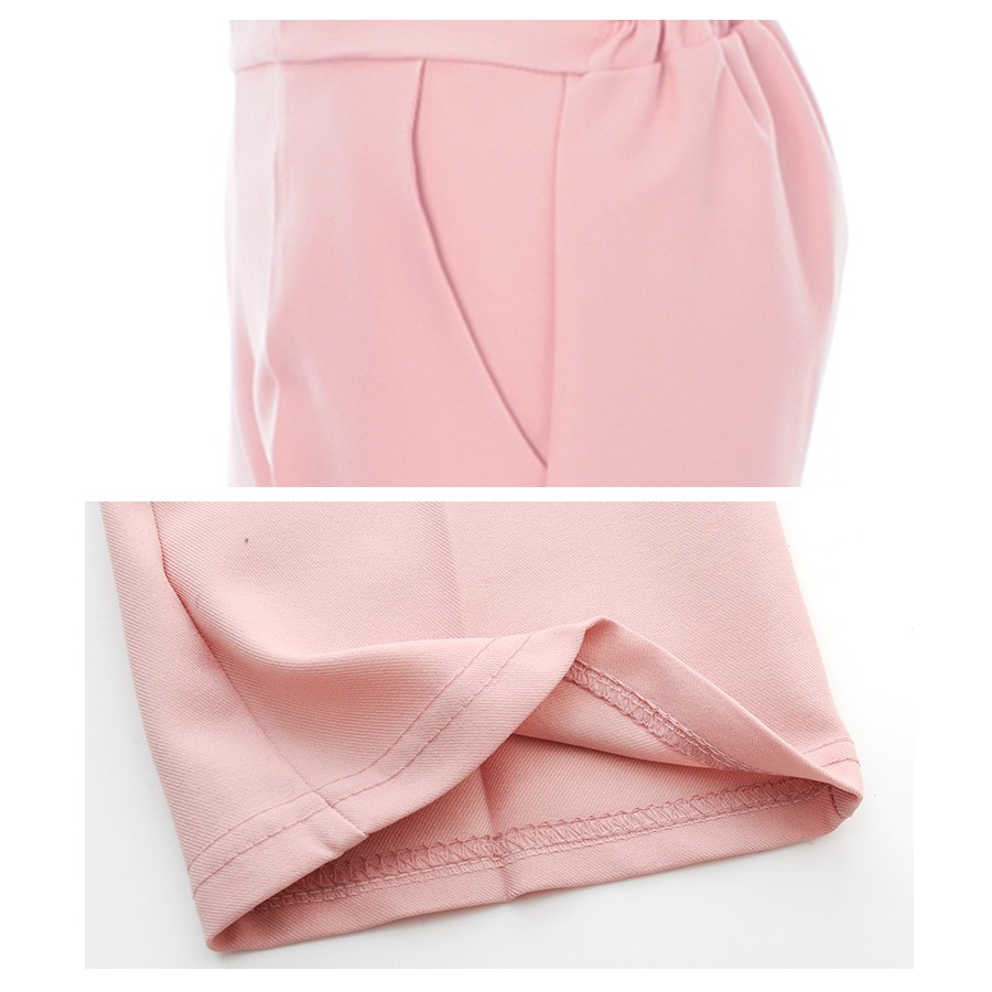 センタープレス パンツ レディース/センタープレス パンツ 9分/リラックスパンツ/センタープレス パンツ/ストレッチ/ボトムス/ウエストゴム/センタープレス ストレート パンツ/bottoms/pants/womans/ladies/