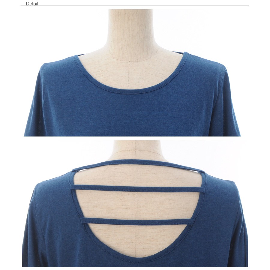 tシャツ レディース 半袖 Tシャツ トップス Uネック クルーネック tシャツ リゾート ガーリー おしゃれ 半袖 カットソー プルオーバー シャツ 背中みせ 背中 開き 大人 上品 レディース 春 夏 tops shirt womans ladies