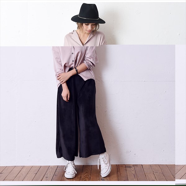 ベロア ワイドパンツ ガウチョパンツ タック パンツ レディース ジム ヨガ リラックスパンツ クロップドパンツ ゆったり トレーニング ルームウェア 部屋着 スカンツ スカーチョ 大人 上品 レディース レデイース bottoms pants womans ladies 秋 冬