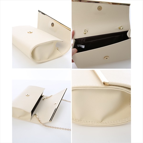 クラッチバッグ ショルダーバッグ レディース 斜めがけ 2way クラッチ バッグ ハンドバッグ 軽い 斜め掛けバッグ かわいい 結婚式 パーティー 鞄 カバン おしゃれ 大人 上品 レディース レデイース bag womans ladies ホワイト 白 アイボリー ブラック 黒