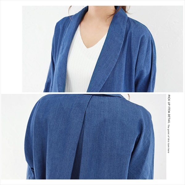 デニム コート ロングコート トレンチコート レディース スプリングコート テロンチコート ロング ロング丈 コーディガン おしゃれ 大人 上品 アウター パーティー 女性 女の子 大人 おしゃれ 可愛い デート M ゆったり レディース outer Ladies ブラック ネイビー ブルー