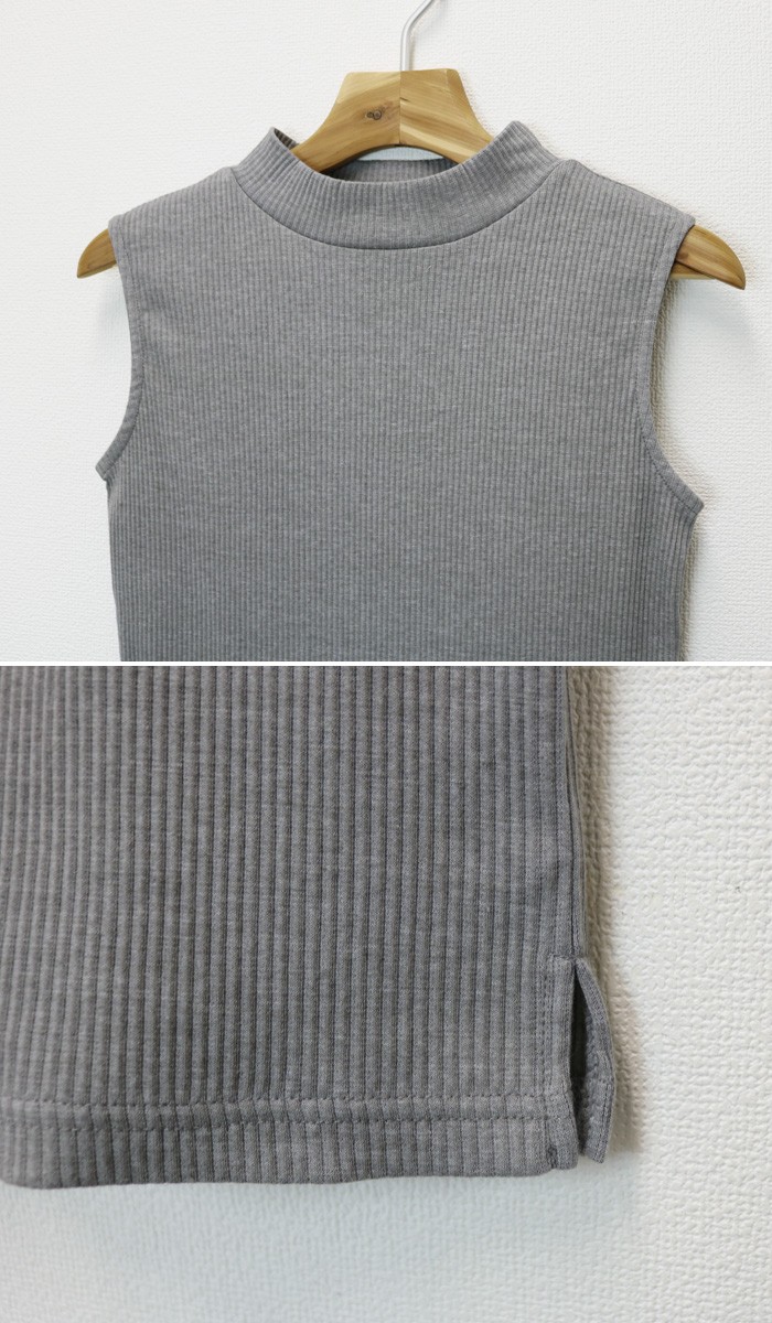 楽ちん 春 カットソー レディース ノースリーブ ハイネック きれいめ ニット ニットソー 夏 サマーニット 春夏 リブ シンプル 無地 スリム かわいい オフィス カジュアル 黒 おしゃれ 大人 上品 レディース womans ladies tops ブラック ホワイト 白 グレー ピンク ネイビー ベージュ