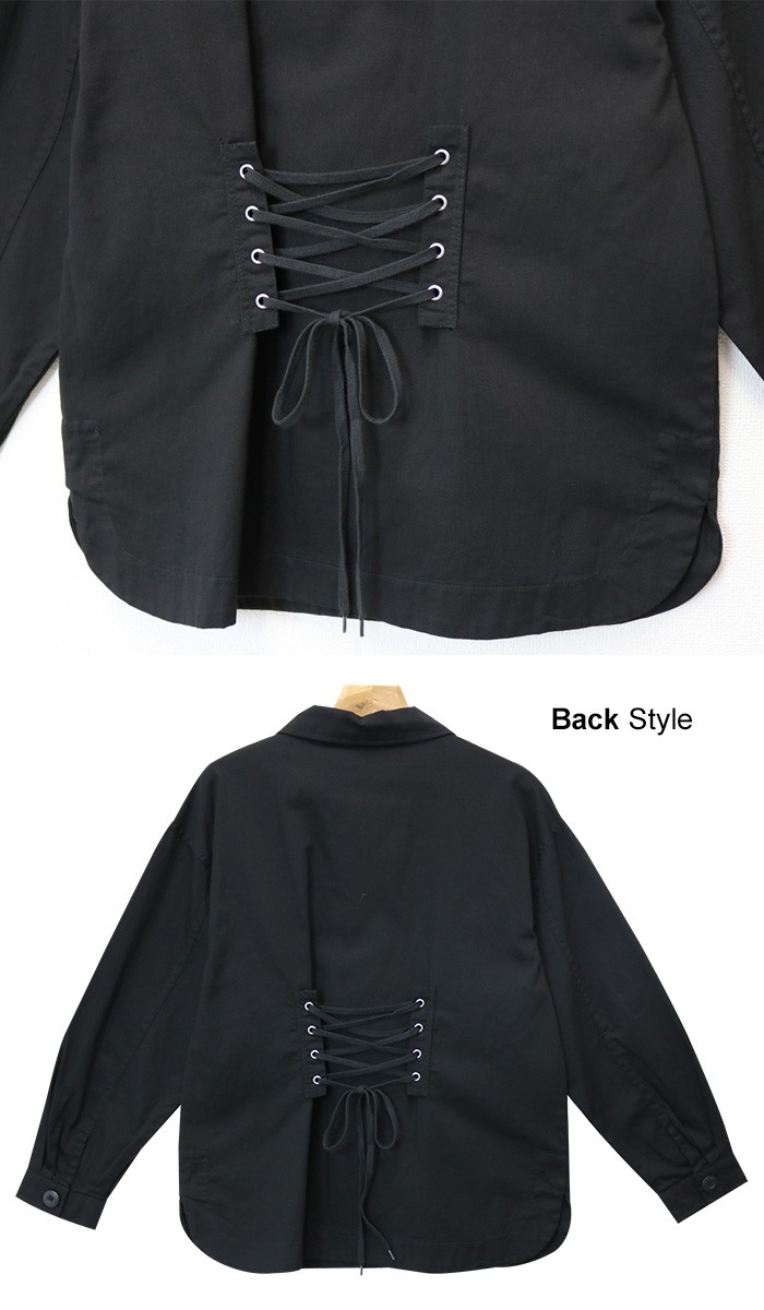 楽ちん 春 ミリタリージャケット レディース 春 長袖 背中レースアップ ミリタリーシャツ ジャケット ミリタリー シャツ おしゃれ 春夏 オーバーサイズ 夏 大きいサイズ オフィスカジュアル 大人 Ladies womans bottoms skirt ベージュ ブラック カーキ