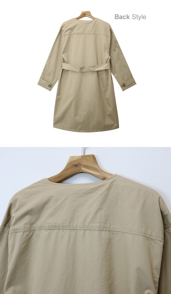 楽ちん ノーカラーコート レディース 春 トレンチコート レディース 春 ロング トレンチコート ロング丈 薄手 スプリングコート ゆったり トレンチコート春コーデ 春夏 オーバーサイズ 大きいサイズ 通勤 通学 リクルート コート トレンチ オフィスカジュアル 大人 Ladies womans outr coat ベージュ カーキ ネイビー