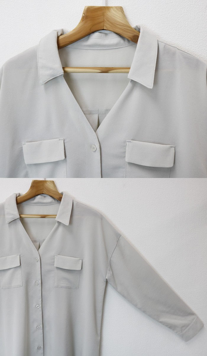 楽ちん 春 スキッパーシャツ レディース 通勤 スキッパー ブラウス レディース ビジネス Vネック トップス シャツ ブラウス オフィス 袖コンシャス 長袖 オーバーサイズ 大きいサイズ ゆったり 夏 オフィスカジュアル 春夏 レディース tops Ladies ブラック 黒 白 ホワイト ネイビー ベージュ ピンク