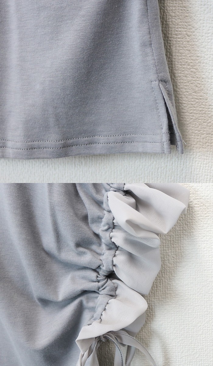 楽ちん 春 ブラウス レディース 通勤 ラッフル フレア袖 シフォン カットソー ゆるてろ ブラウス レディース ビジネス トップス シャツ ブラウス オフィス 袖コンシャス 長袖 ラッフルスリーブ 大きいサイズ ゆったり 夏 オフィスカジュアル 春夏 レディース tops Ladies ブラック 黒 白 ホワイト グレー ピンク