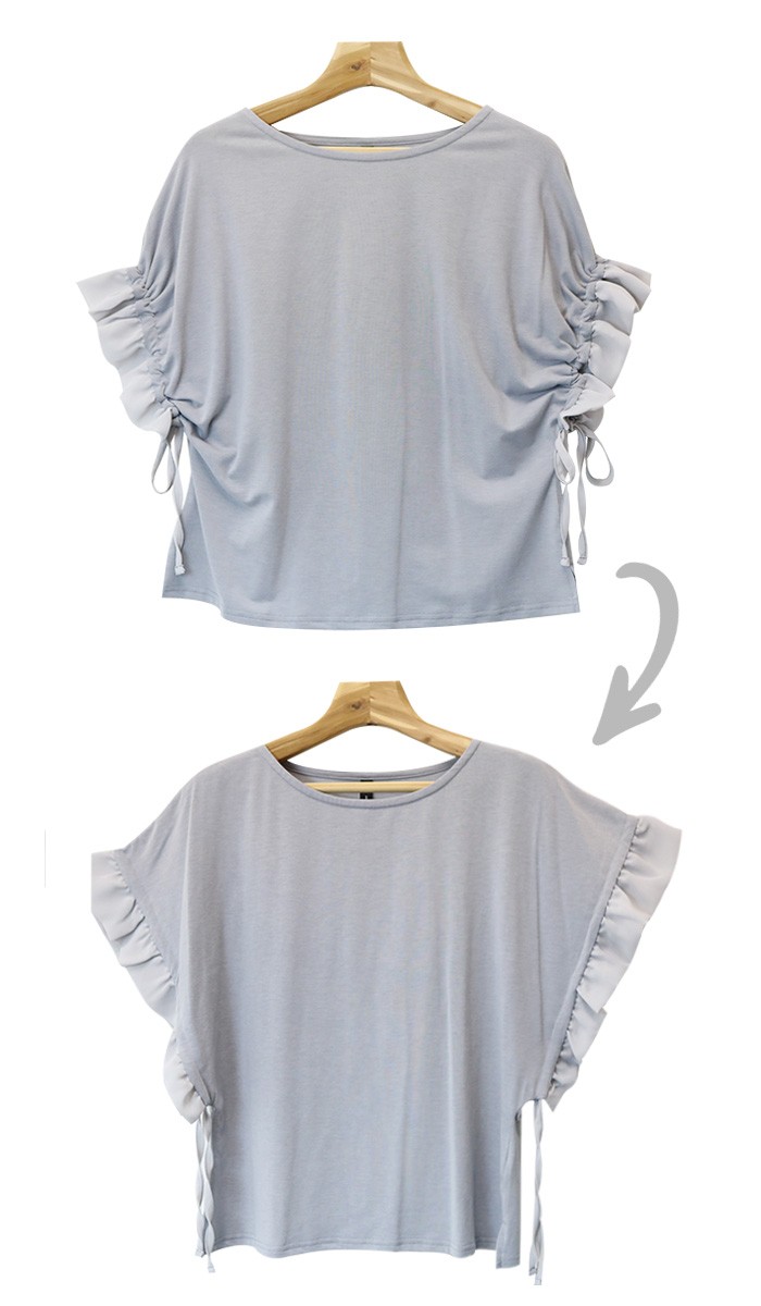 楽ちん 春 ブラウス レディース 通勤 ラッフル フレア袖 シフォン カットソー ゆるてろ ブラウス レディース ビジネス トップス シャツ ブラウス オフィス 袖コンシャス 長袖 ラッフルスリーブ 大きいサイズ ゆったり 夏 オフィスカジュアル 春夏 レディース tops Ladies ブラック 黒 白 ホワイト グレー ピンク