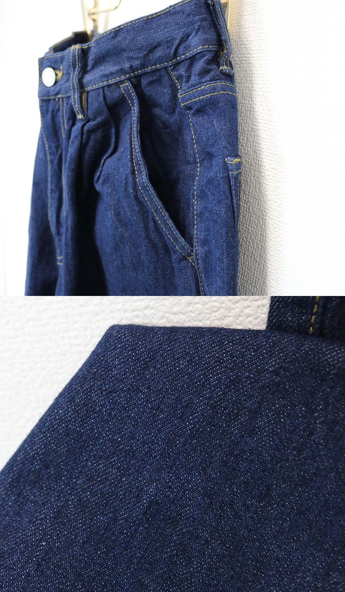 楽ちん 春 ワイドパンツ レディース デニム ハイウエスト 11.65oz ガウチョパンツ デニム ボトムス ジーンズ マムジーンズ ハイウエスト カジュアル ワイド ワイドパンツ デニム 女性 女の子 ボトムス S M L ゆったり 大きいサイズ 大人 カジュアル レディース bottoms pants Ladies ネイビー ブルー