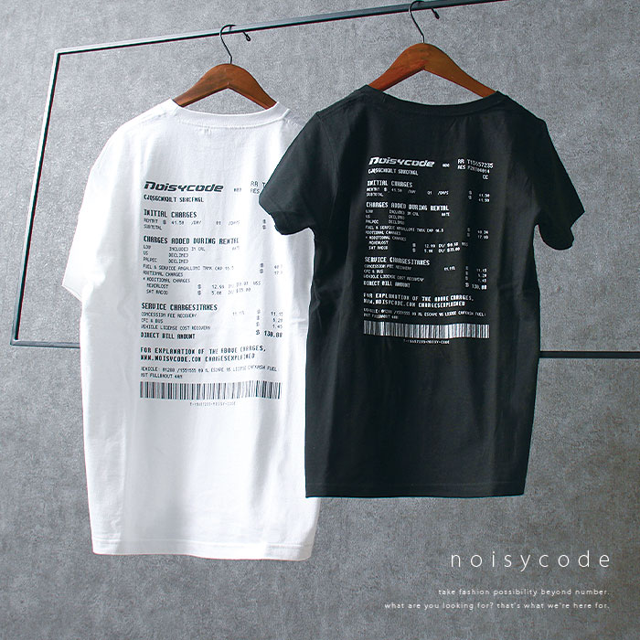 noisycode tシャツ オリジナル コード タグ 暗号 レディース メンズ ブランド デザインtシャツ ペア 綿100% 半袖 おしゃれ プルオーバー プリント ロゴ 文字 英 レディースファッション