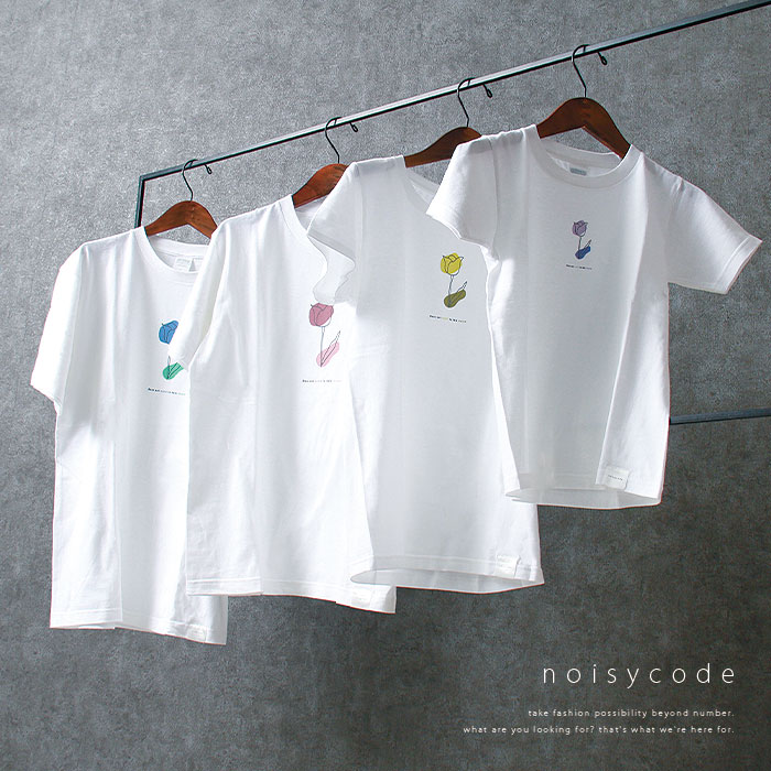 noisycode tシャツ オリジナル チューリップ 花 絵 レディース メンズ