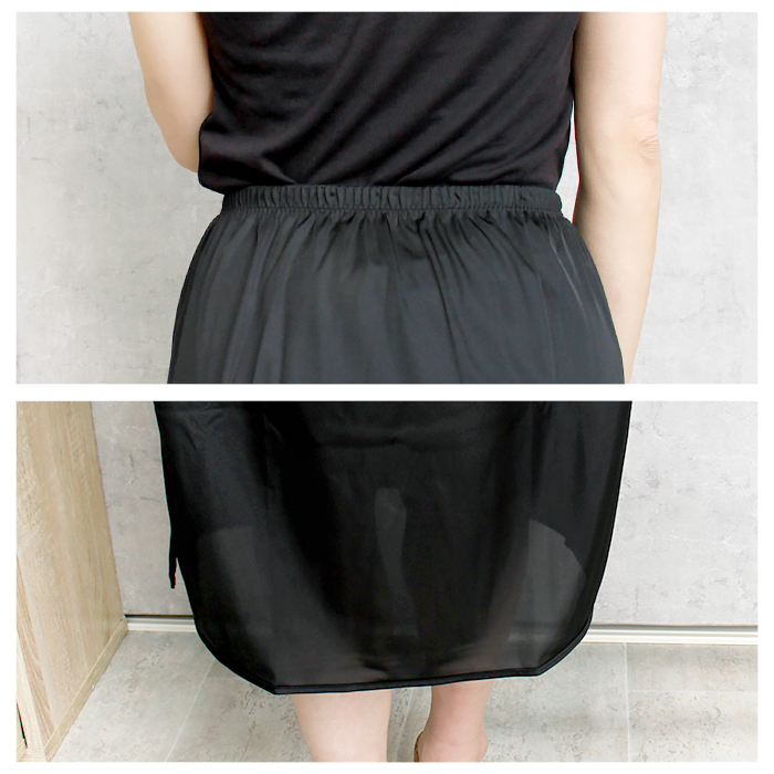 メール便a 送料無料 ペチコート スカート ベアトップ ワンピース レディース スリップ