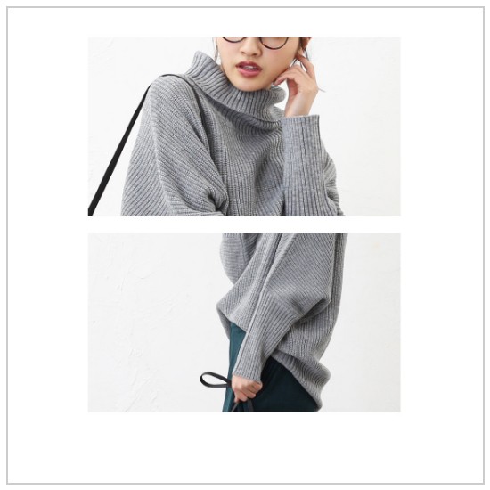 楽ちん タートルニット ニット レディース タートルネック 長袖 厚手 ニット セーター 片畦 ドルマンニット ドルマントップス ロングスリーブ 軽量 ゆったり トップス オフィスカジュアル かわいい 大きいサイズ 大人 上品 Ladies womans tops knit ホワイト ネイビー ピンク ライトグレー