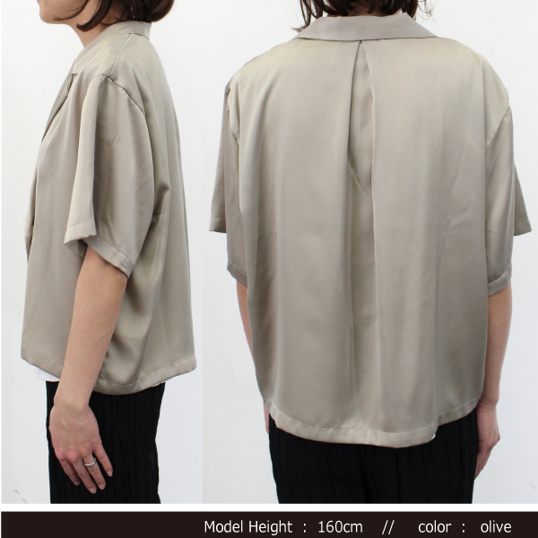 楽ちん 春 ブラウス レディース ビジネス トップス シャツ ブラウス オフィス 透け感 袖コンシャス おしゃれ Tシャツ Uネック フリル 半袖 ゆったり 夏 オフィスカジュアル 春夏 レディース tops Ladies ブラック ピンク ベージュ ブラック