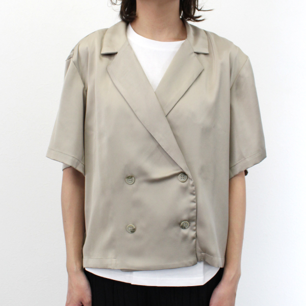 楽ちん 春 ブラウス レディース ビジネス トップス シャツ ブラウス オフィス 透け感 袖コンシャス おしゃれ Tシャツ Uネック フリル 半袖 ゆったり 夏 オフィスカジュアル 春夏 レディース tops Ladies ブラック ピンク ベージュ ブラック