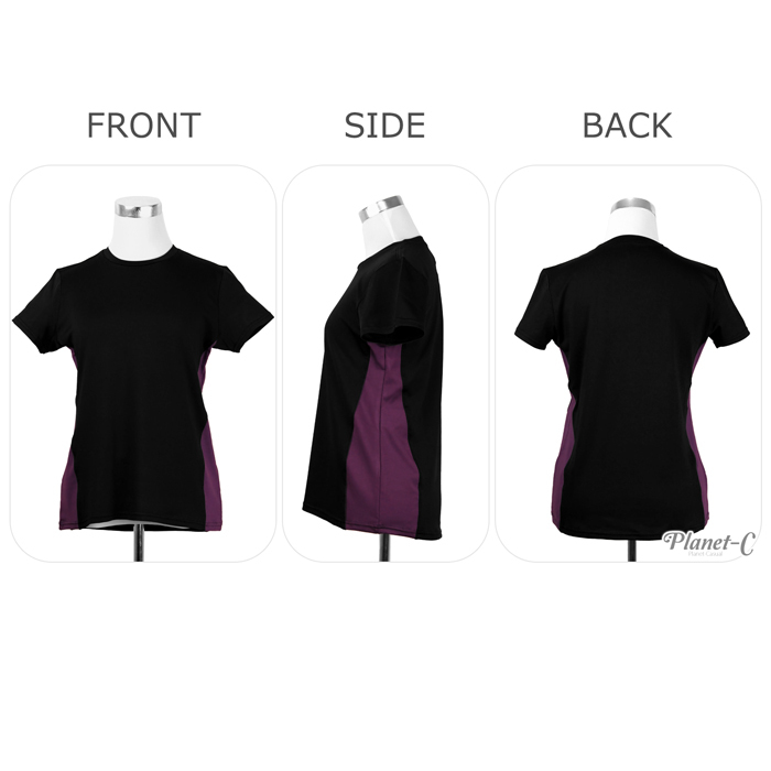 快適フィット 半袖Tシャツ レディース トレーニング 吸汗速乾 UVカット