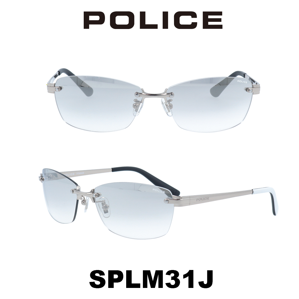 2024年 POLICE ポリスサングラス SPLM31J 583X (シャイニーチタニウム 