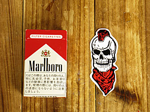 ステッカー モヒカンスカル