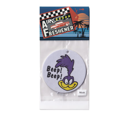 ロードランナー 芳香剤 車 エアフレッシュナー おしゃれ かっこいい かわいい キャラクター アメリカ アメリカン雑貨 ラウンド ムスク | 