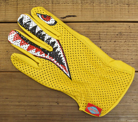 ジャムズゴールド バイク グローブ 春 夏 メッシュ 革 レザー