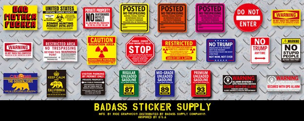 アメリカンステッカー BADASS STICKER SUPPLY1のバナー