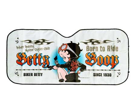 ベティ・ブープ BETTY BOOP サンシェード 車 フロント キャラクター アメリカ おしゃれ かわいい アメリカン 日除け アイボリー | 