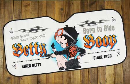 ベティ・ブープ BETTY BOOP サンシェード 車 フロント キャラクター アメリカ おしゃれ かわいい アメリカン 日除け アイボリー |  | 01