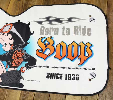 ベティ・ブープ BETTY BOOP サンシェード 車 フロント キャラクター アメリカ おしゃれ かわいい アメリカン 日除け アイボリー |  | 03