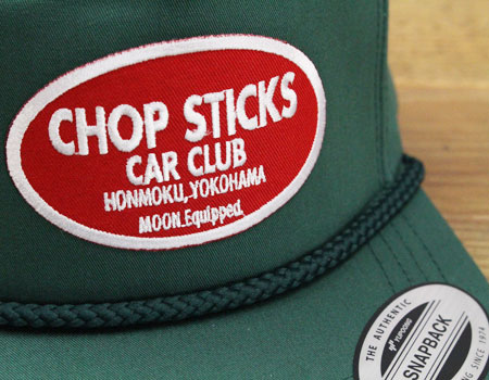 ムーンアイズ キャップ トラッカーキャップ 帽子 メンズ レディース おしゃれ かっこいい アメカジ MOONEYES Chop Sticks 5パネルフラットバイザーキャップ｜planfirst｜03