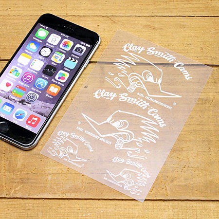 クレイスミス ステッカー 車 アメリカン キャラクター おしゃれ バイク ヘルメット かっこいい Clay Smith 転写 ホワイト |  | 02