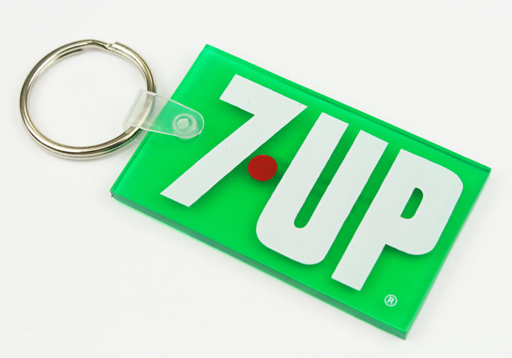 セブンアップ ラバーキーホルダー 7UP LOGO