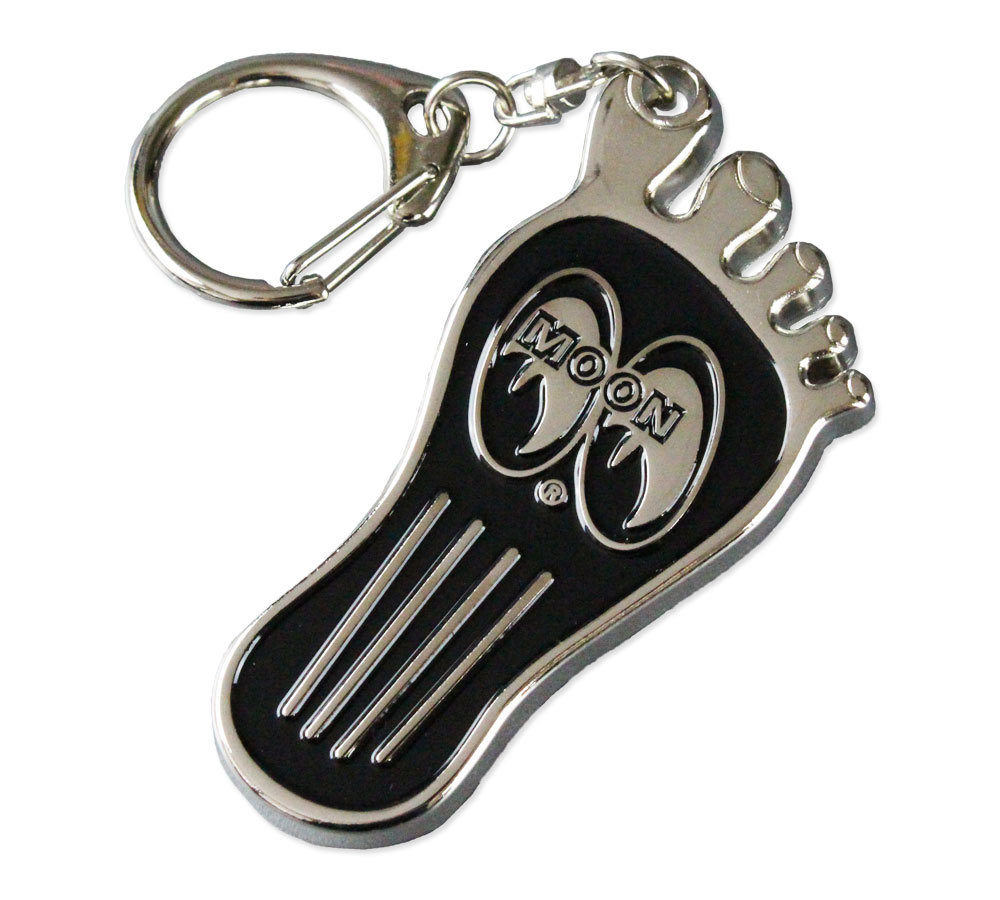 MOONEYES Barefoot Gas Pedal Metal Key Ring