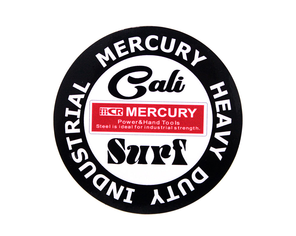 マーキュリー ステッカー アメリカン ブランド おしゃれ 車 スーツケース バイク かっこいい サーフィン MERCURY CALI. SURF｜planfirst