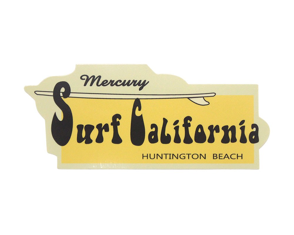 マーキュリー ステッカー アメリカン ブランド おしゃれ 車 スーツケース バイク かっこいい サーフィン MERCURY HUNTINGTON BEACH