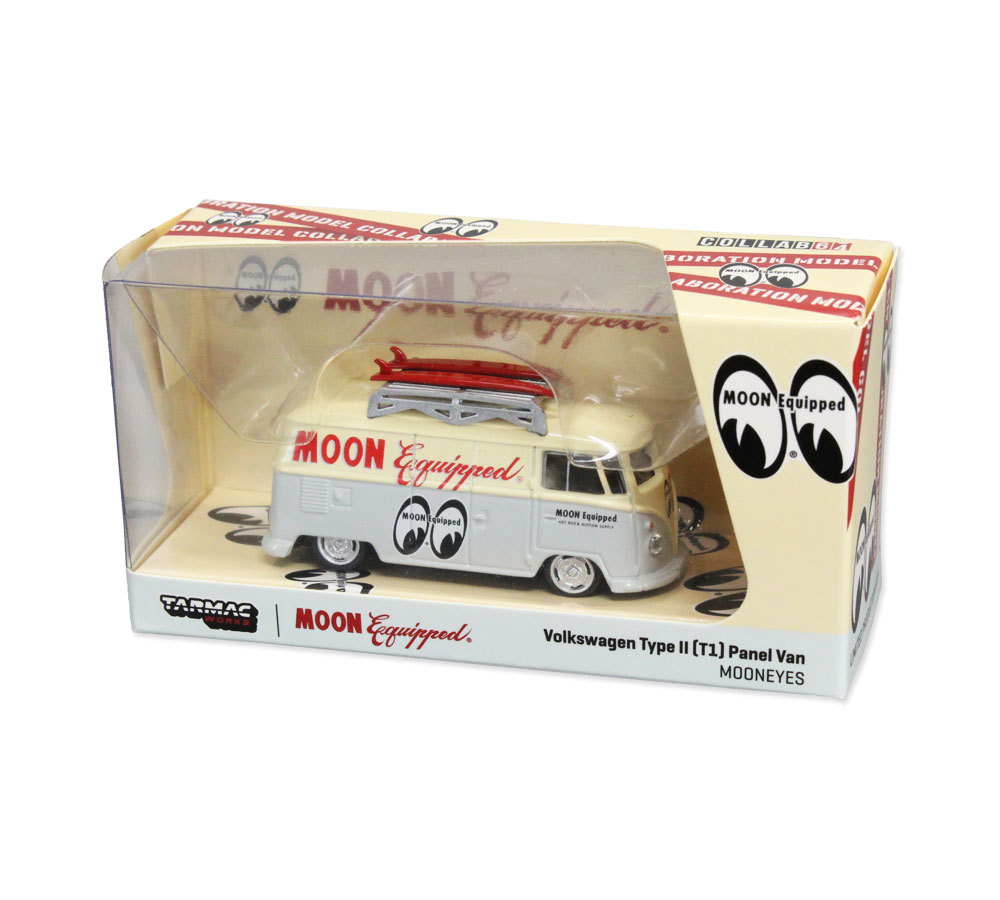 ムーンアイズ ミニカー ワーゲン バス VW ホットロッド カスタム アメリカ アメリカン雑貨 MOONEYES 1/64 Tarmac Works  X MOON EQ VW Type2 Panel