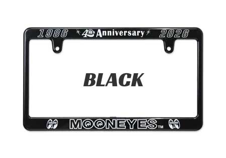 ナンバーフレーム ムーンアイズ 新基準タイプ MG058 ブラック 40th Anniv.
