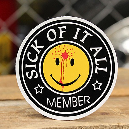 ステッカー スマイル SICK OF IT ALL