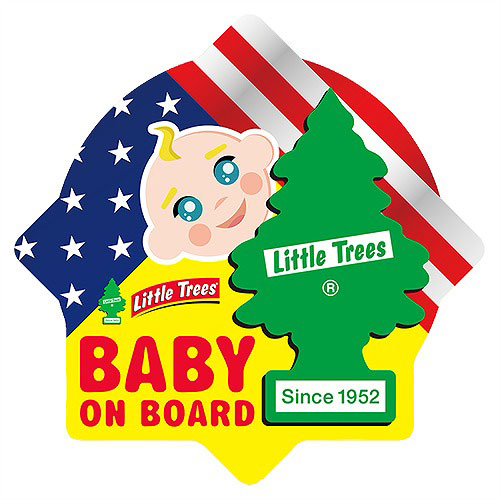 リトルツリー ステッカー 赤ちゃん乗ってます Baby on Board Little Tree BBST002