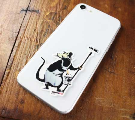 バンクシー ステッカー シール スマホ ウォー...の詳細画像2