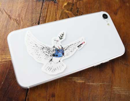 バンクシー ステッカー シール スマホ ウォー...の詳細画像2