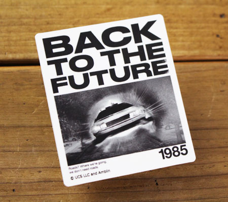 バックトゥザフューチャー Back to the Future デロリアン ステッカー アメリカン かっこいい おしゃれ 車 バイク スーツケース ノートパソコン スマホ BTF 1985｜planfirst｜02