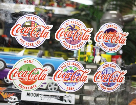 Coca Cola（コカコーラ） ステッカー グッズ アメリカン スーツケース