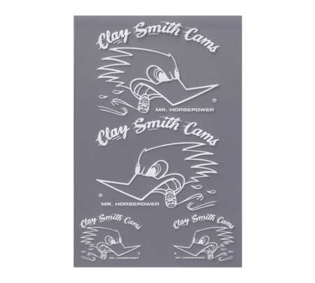 クレイスミス ステッカー 車 アメリカン キャラクター おしゃれ バイク ヘルメット かっこいい Clay Smith 転写 ホワイト | 