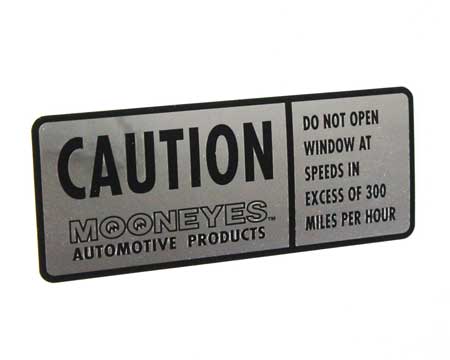 ムーンアイズ ステッカー 車 アメリカン おしゃれ バイク ヘルメット かっこいい ホットロッド MOONEYES CAUTION | 