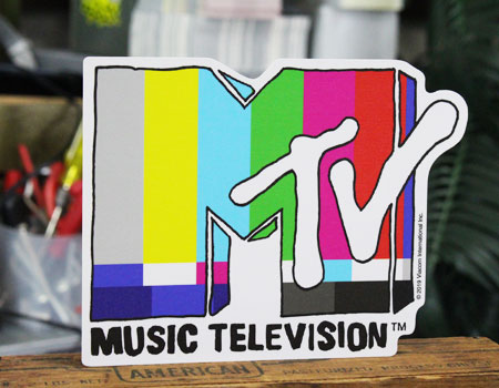 MTV ウォールステッカー おしゃれ アメリカン かっこいい ロゴ 面白い アメリカン雑貨 カラーバー｜planfirst｜02