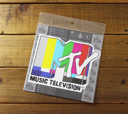MTV ウォールステッカー おしゃれ アメリカン かっこいい ロゴ 面白い アメリカン雑貨 カラーバー｜planfirst｜04