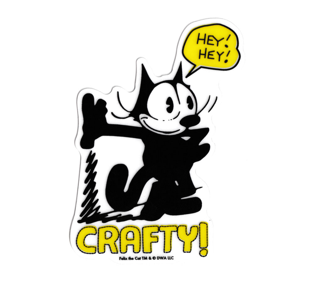 フィリックス・ザ・キャット ステッカー 透明ステッカー CRAFTY! クラシックイラスト