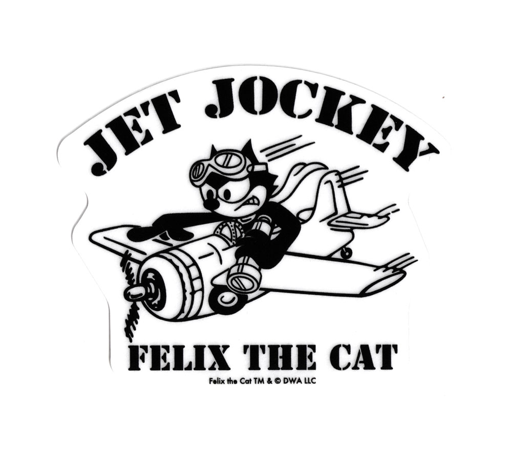 フィリックス・ザ・キャット ステッカー 透明ステッカー JET JOCKEY クラシックイラスト